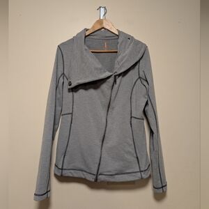 Lucy Asymmetrical Hartha Flow Zip Jacket – Gray – Size L